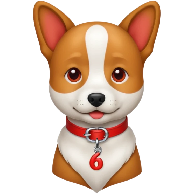 Dog saying 67 emoji