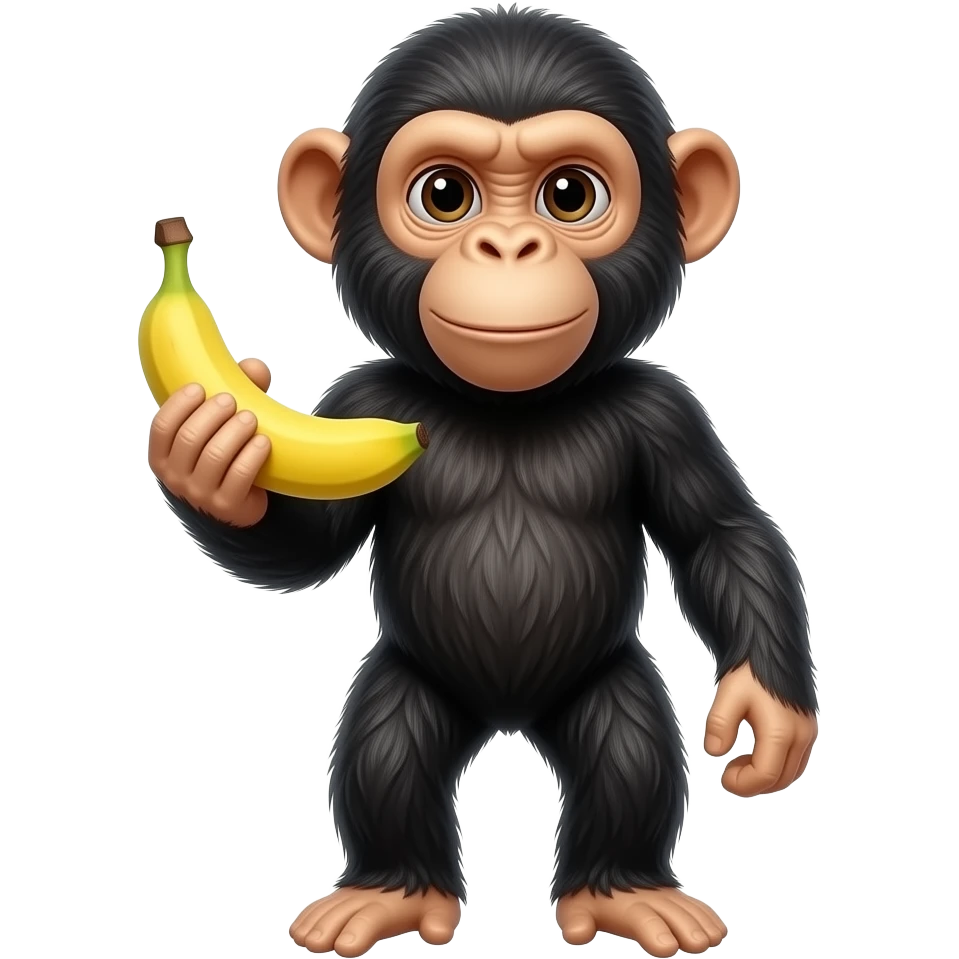Chimpanzee Banana emoji