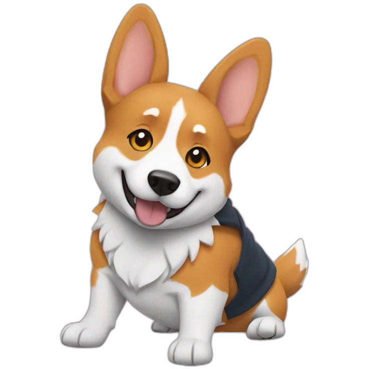 Corgi naruto emoji