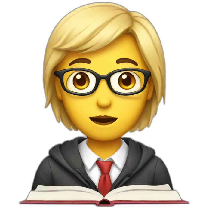 studying face emoji