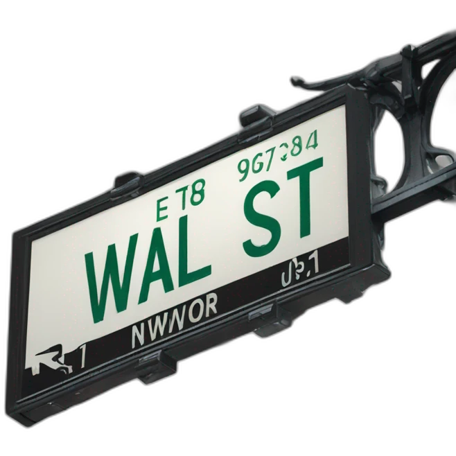 Wall St street sign emoji