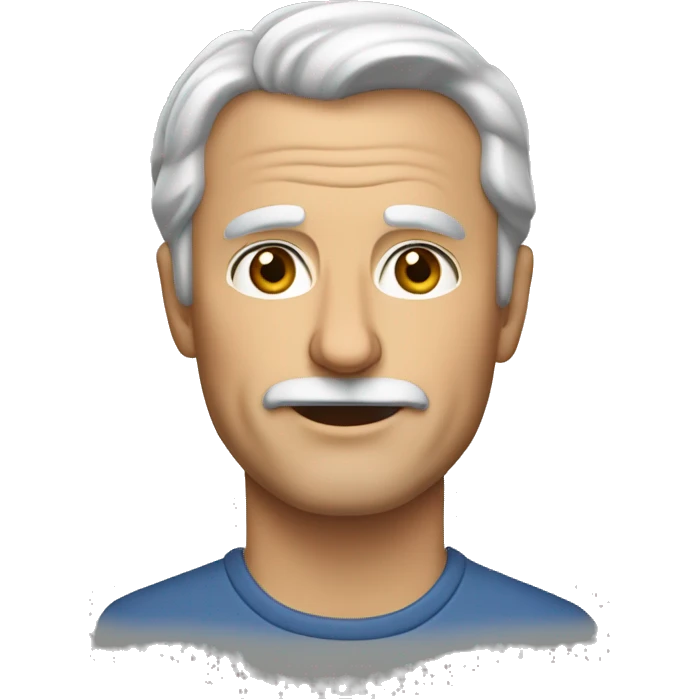 Insipired middle aged white man emoji
