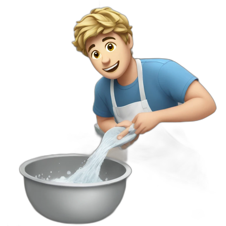 MrBeast washing dishes emoji