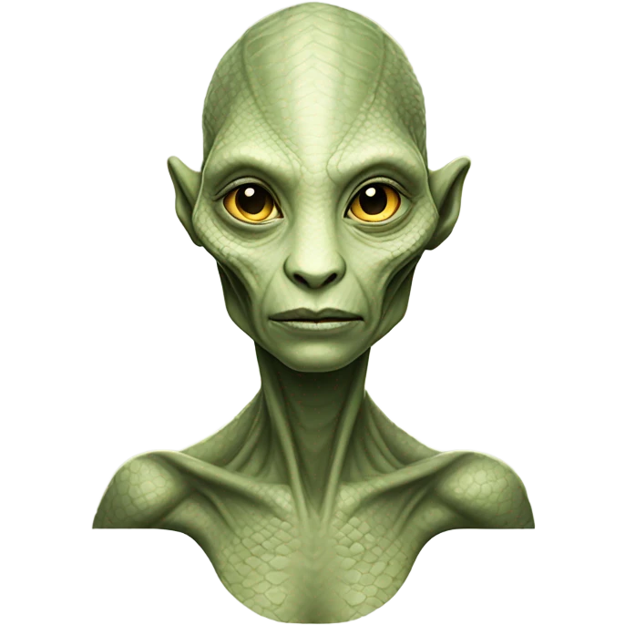 a reptilian alien woman full body emoji