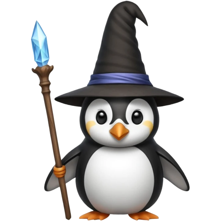Penguin Wizard emoji