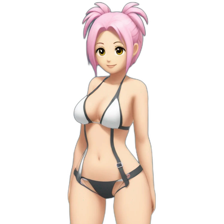 sakura haruno full body pawg micro bikini back focus emoji