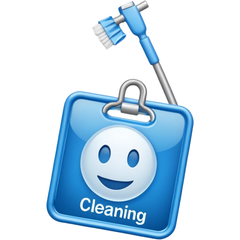 Cleaning only sign
 emoji