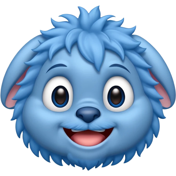 blue stitch face emoji
