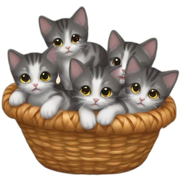 Basket of kittens emoji