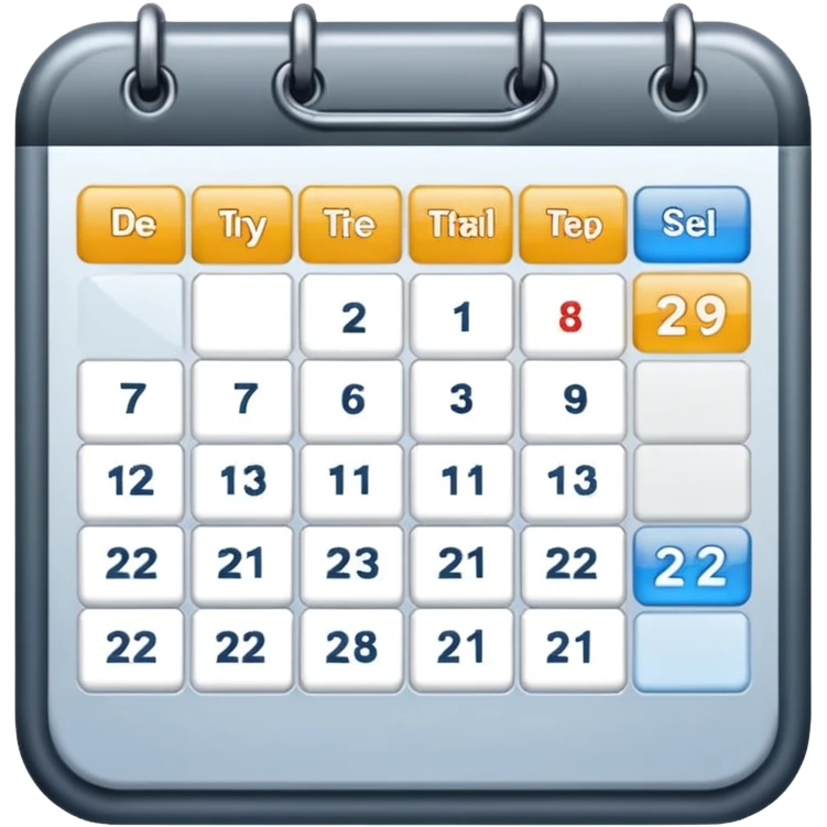 online booking schedule emoji