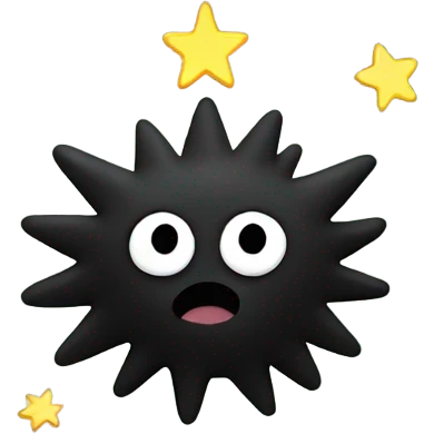 Soot sprite holding star  emoji