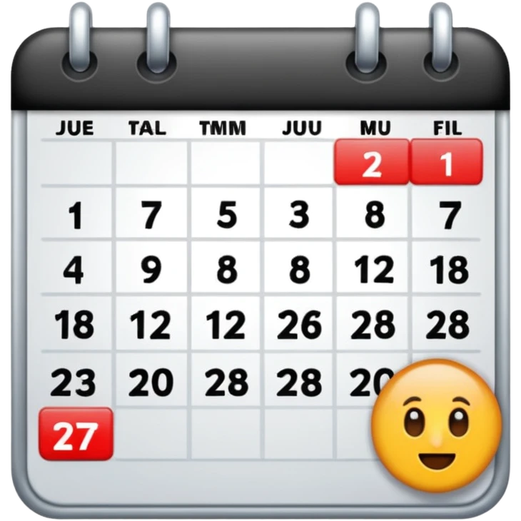 27 MAR, big calendar date emoji