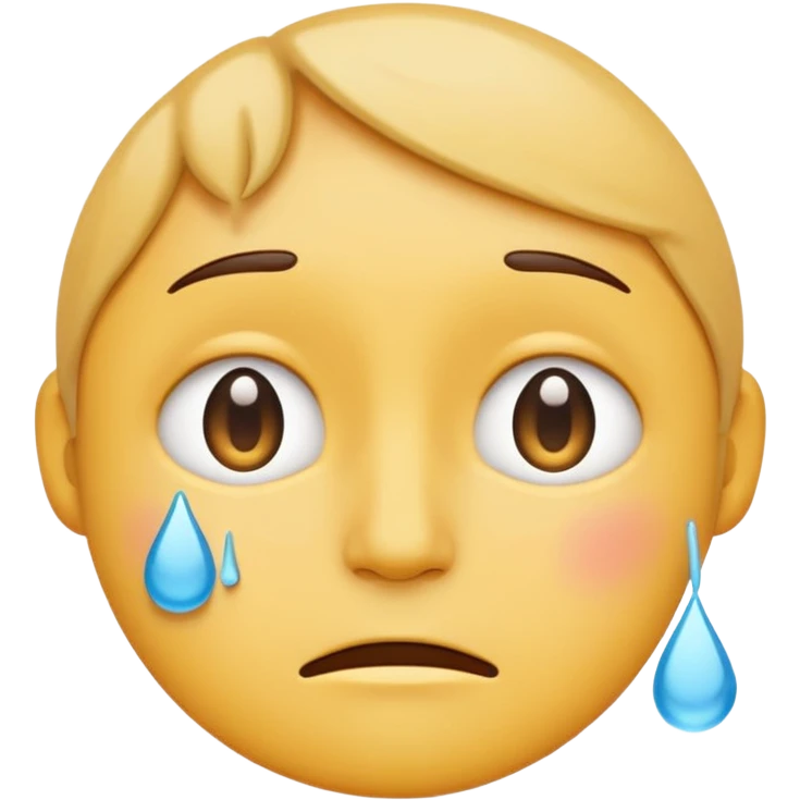simple emoji icon, not a sticker,
single compact symbol,
simplified human face with small tears,
second simplified face nearby showing support,
very minimal emotion,
readable at 32x32 pixels,
flat pastel colors, thick outline,
transparent background, no gradients emoji