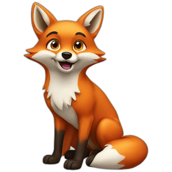 Fast fox emoji