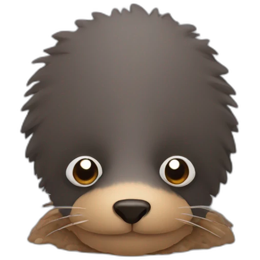 mole flat emoji