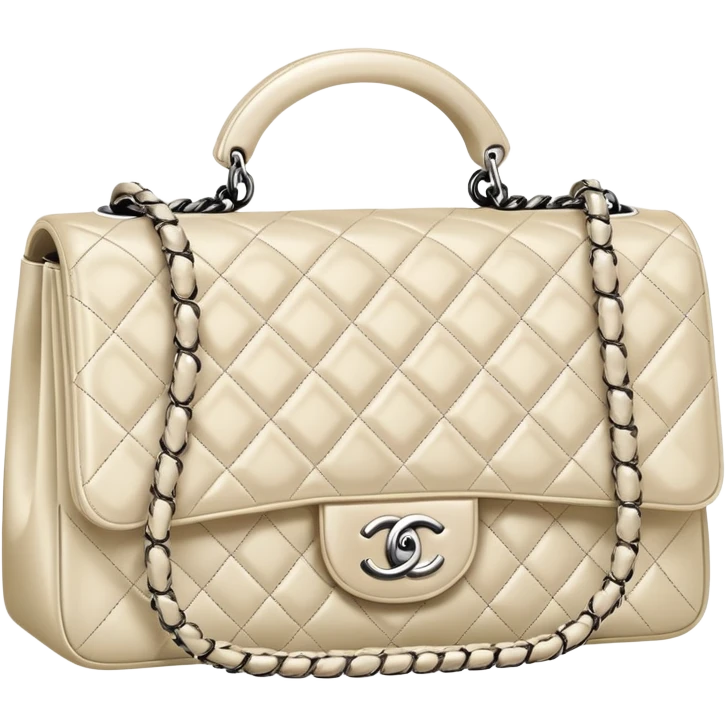 Pale silver cream Chanel  emoji