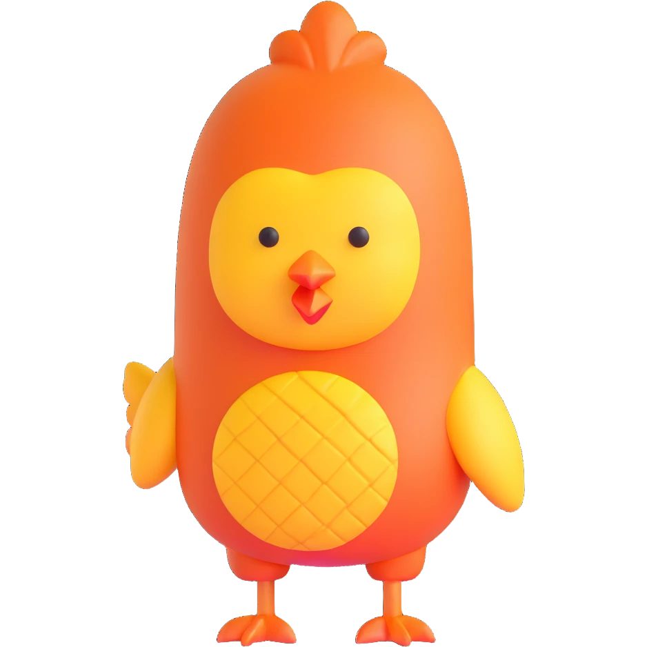 chicken nugget wearing a swimsuit emoji