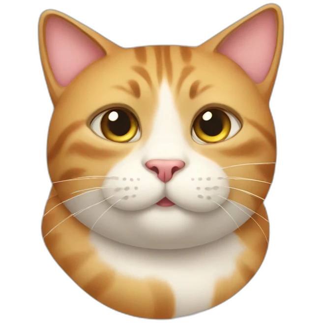 Cat three fat emoji
