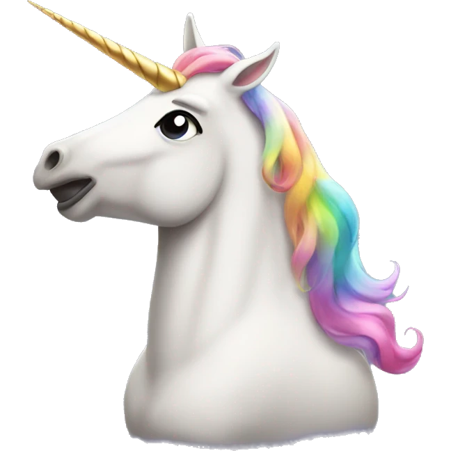 Unicorn mind blown emoji