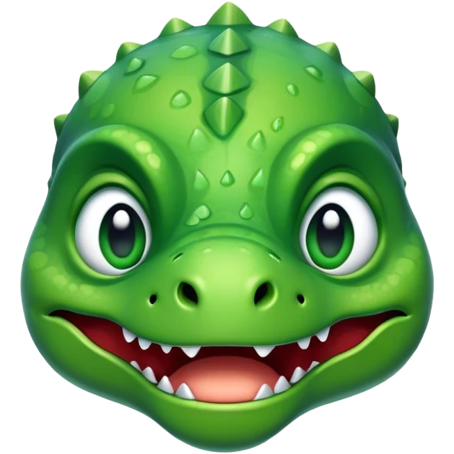 face of a dinosaur crying emoji