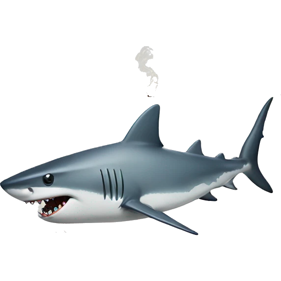 Shark Smoking  emoji