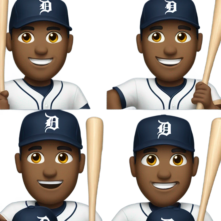 Baseball player Detroit emoji