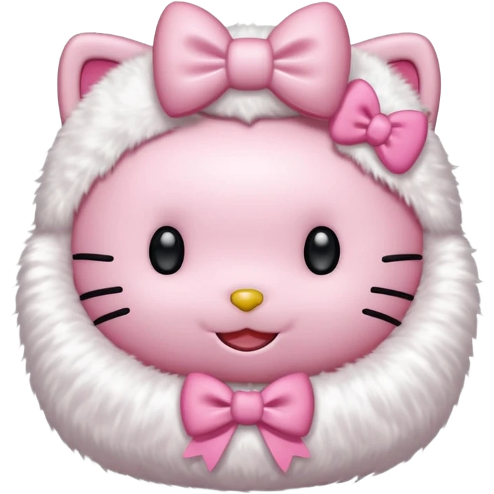 Pink Hello kitty emoji