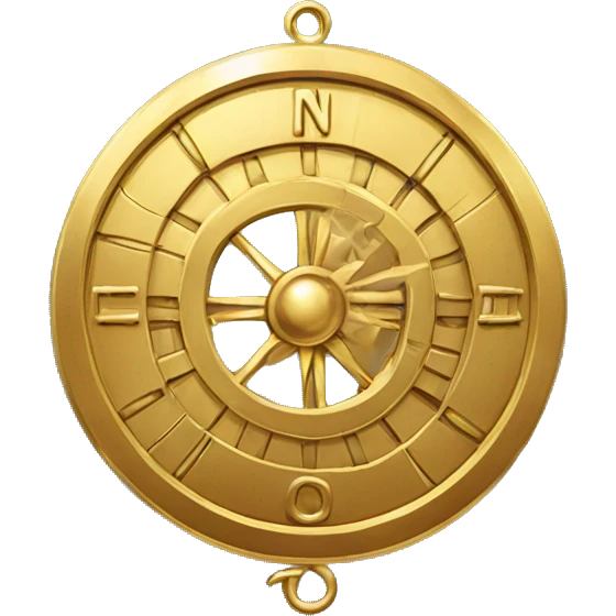 gold astrolabe emoji