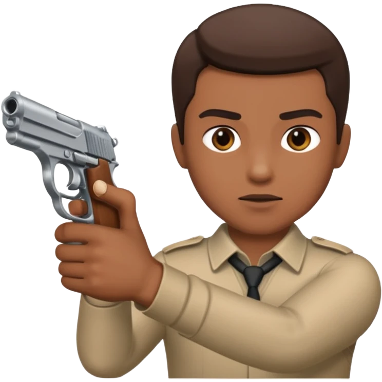 Mann erschießt einen anderen Mann emoji