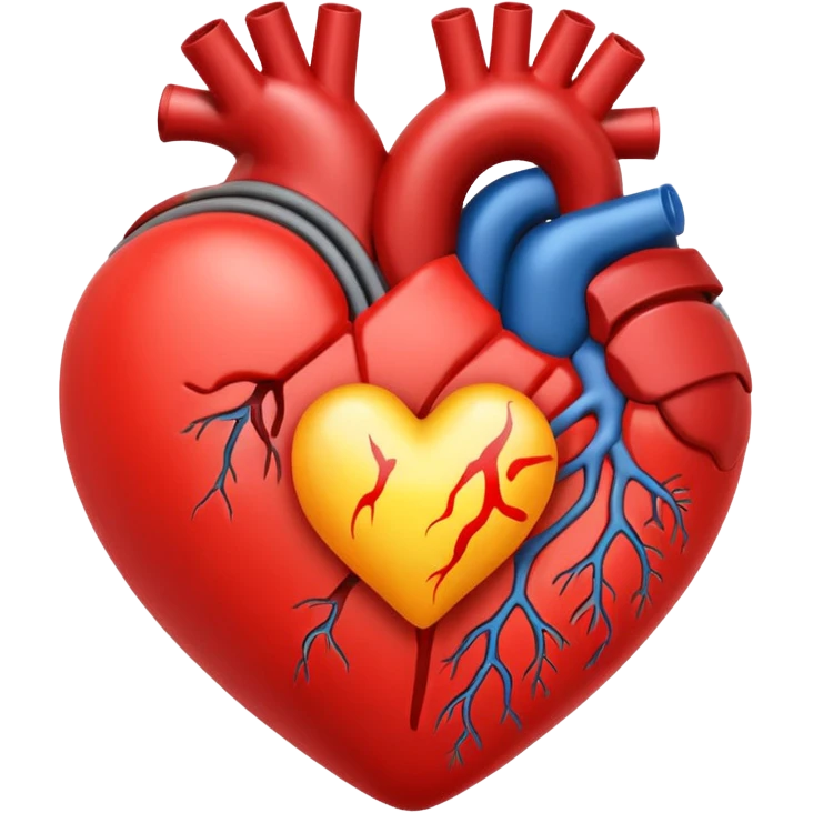 High Blood pressure with heart emoji