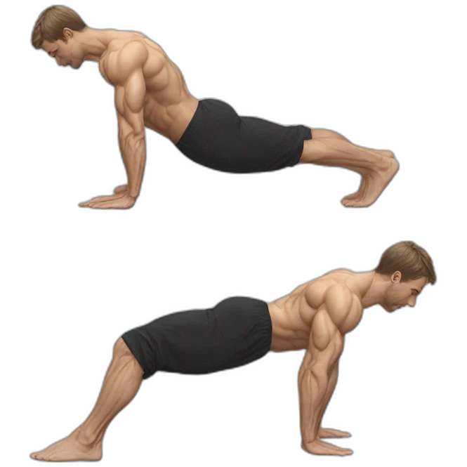 Full planche, planche, calisthenics, white male, sideshot emoji