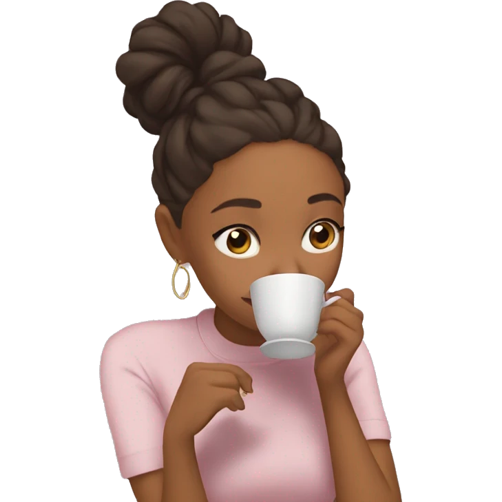 Ariana  sipping tea emoji