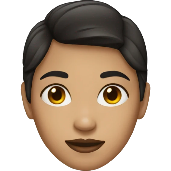 woman dark hair emoji