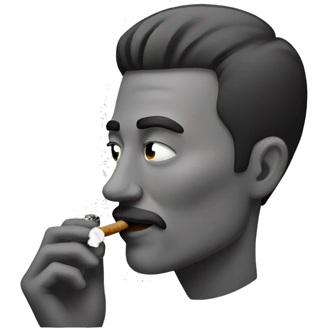Man smoking emoji