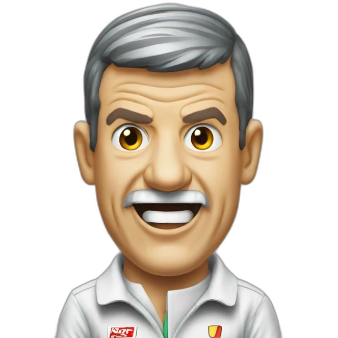 Guenther Steiner formula 1 yelling emoji