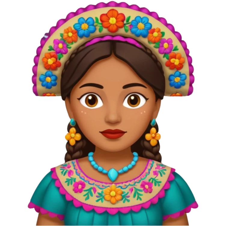 1800's mexican female emoji