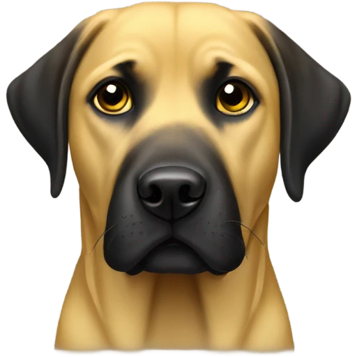 Black and yellow Labradors emoji