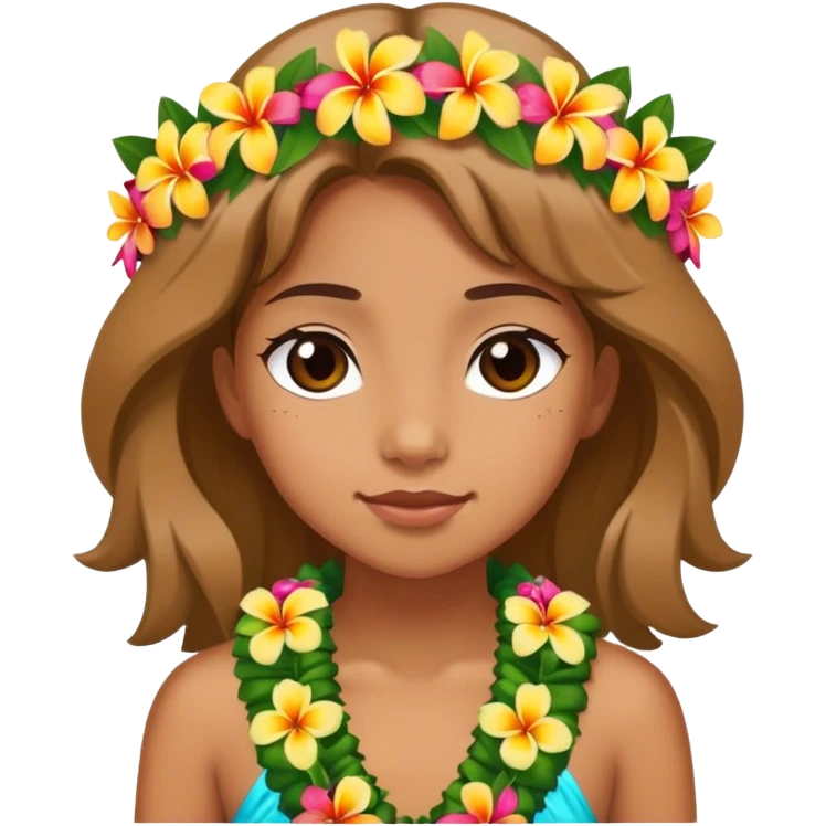 Girl hawai emoji