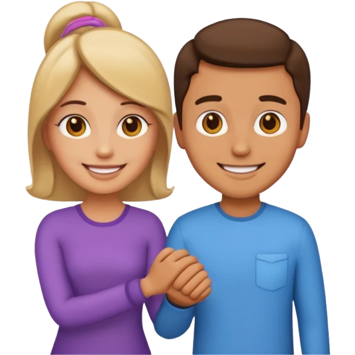 couple holding hands, emoji emoji
