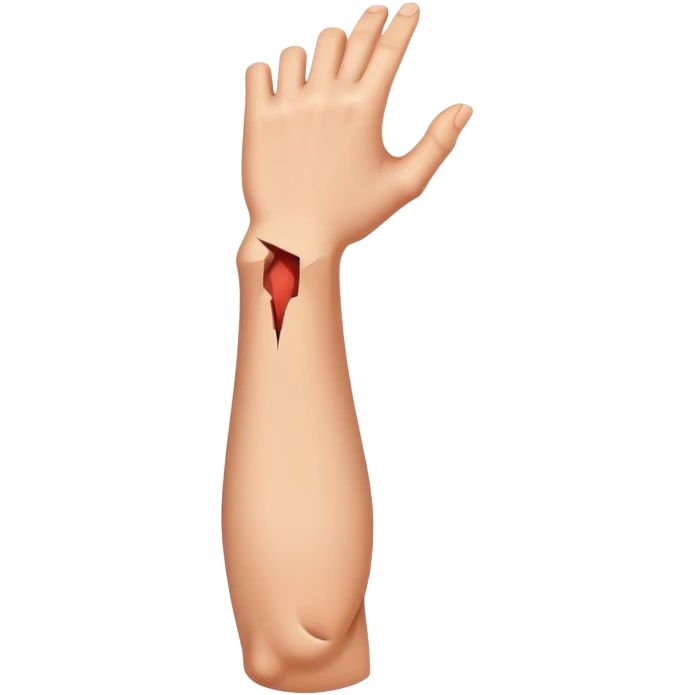 Arm with cuts on it emoji