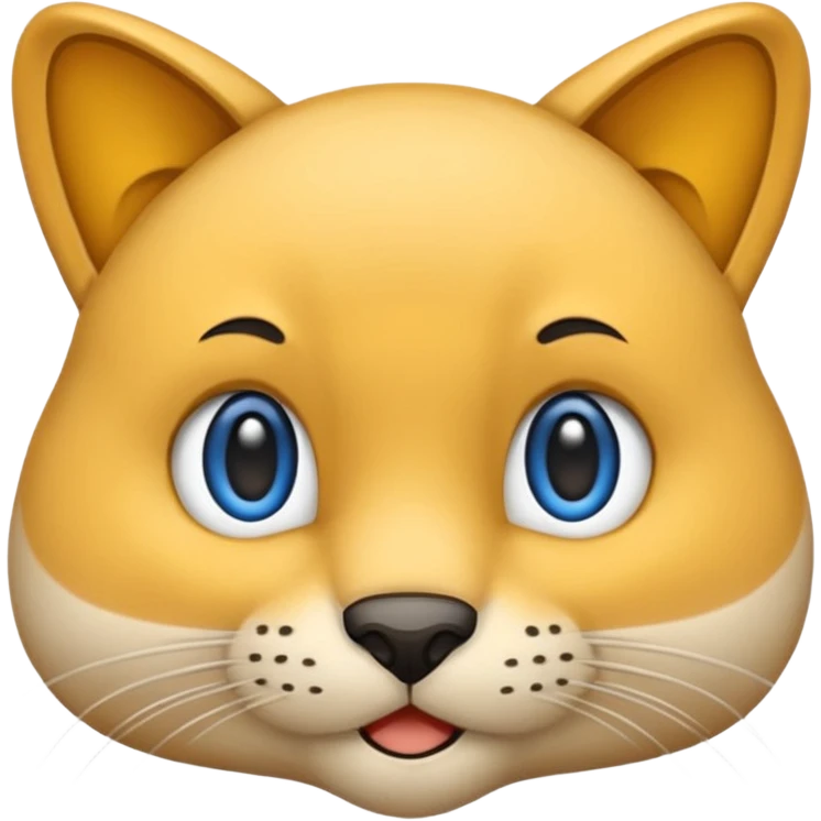 Нарисуй синего кота emoji