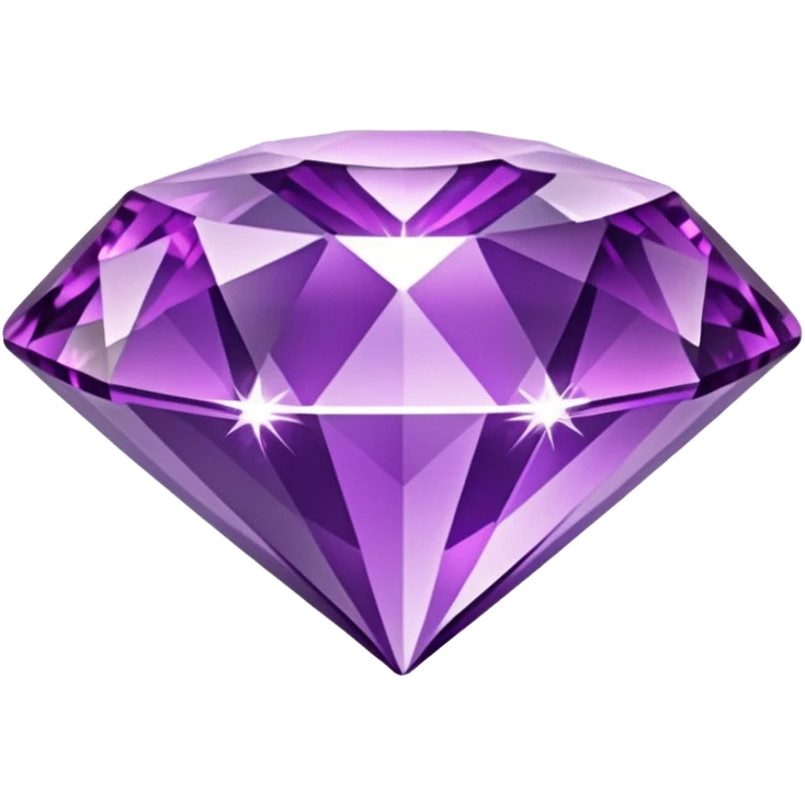 glitter purple crystal diamond emoji