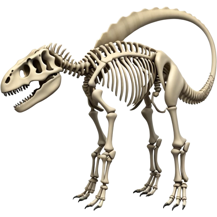 Dinosaur skeleton emoji