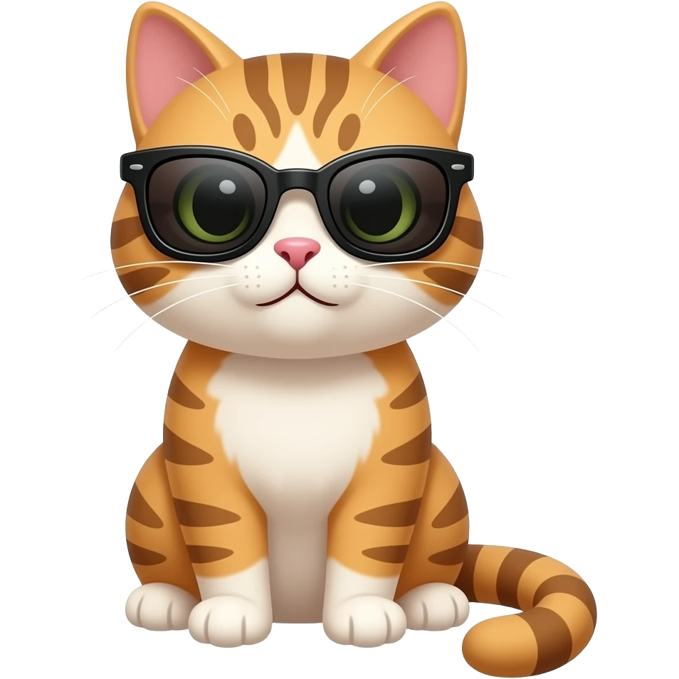 Cat wearing sunglasses emoji