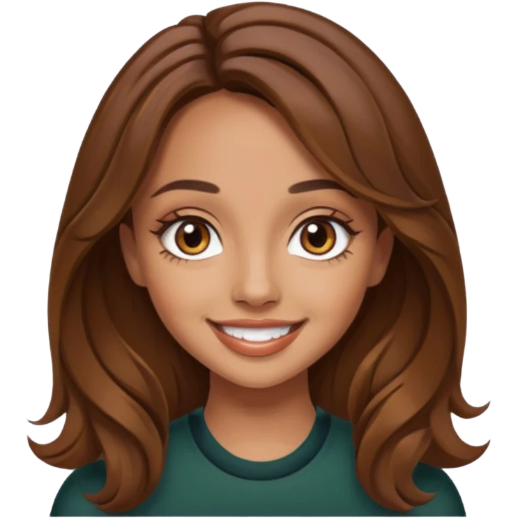 Jade Thirlwall brown eyes, brown hair emoji