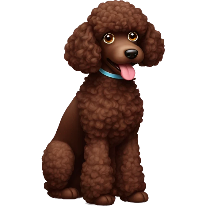 chocolate poodle emoji