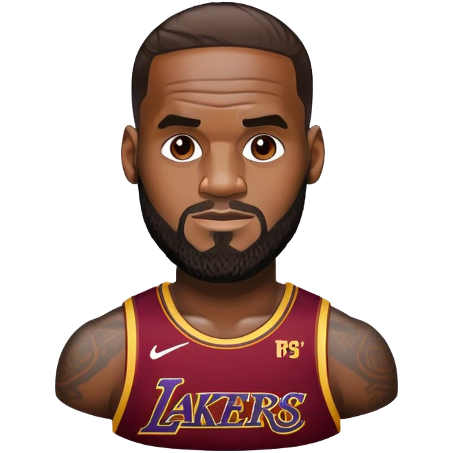 LeBron James but hairs  emoji