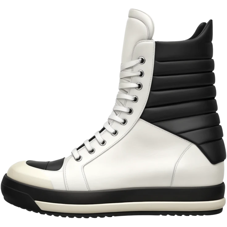 rick owens geobasket all white emoji