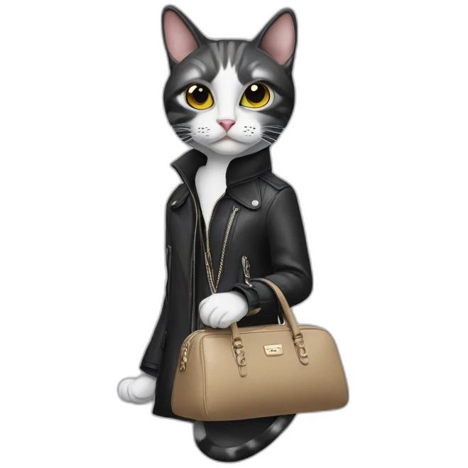 Balenciaga fashionable cat emoji