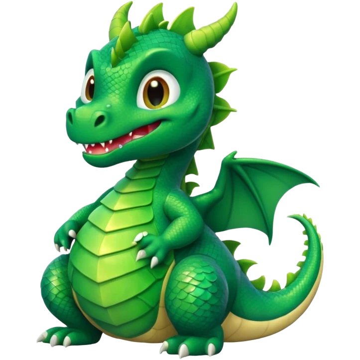 Cute cartoon dragon with the word fuck on it emoji